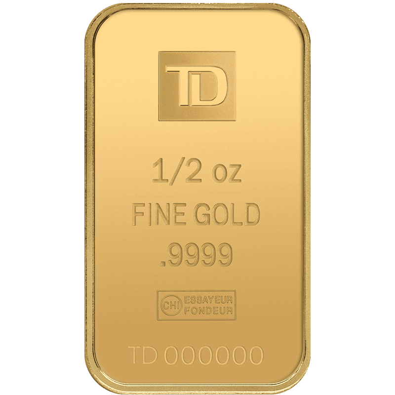 Gold Bars - TD Bank 1-2oz
